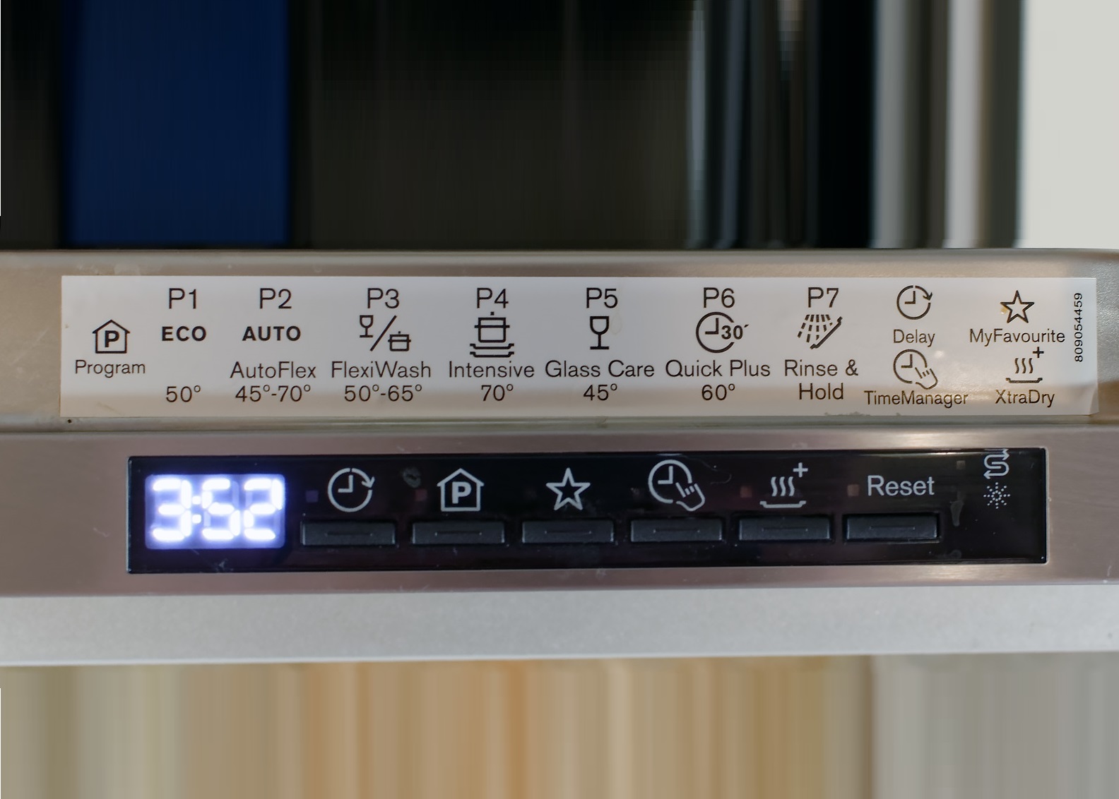 Electrolux dishwasher symbols