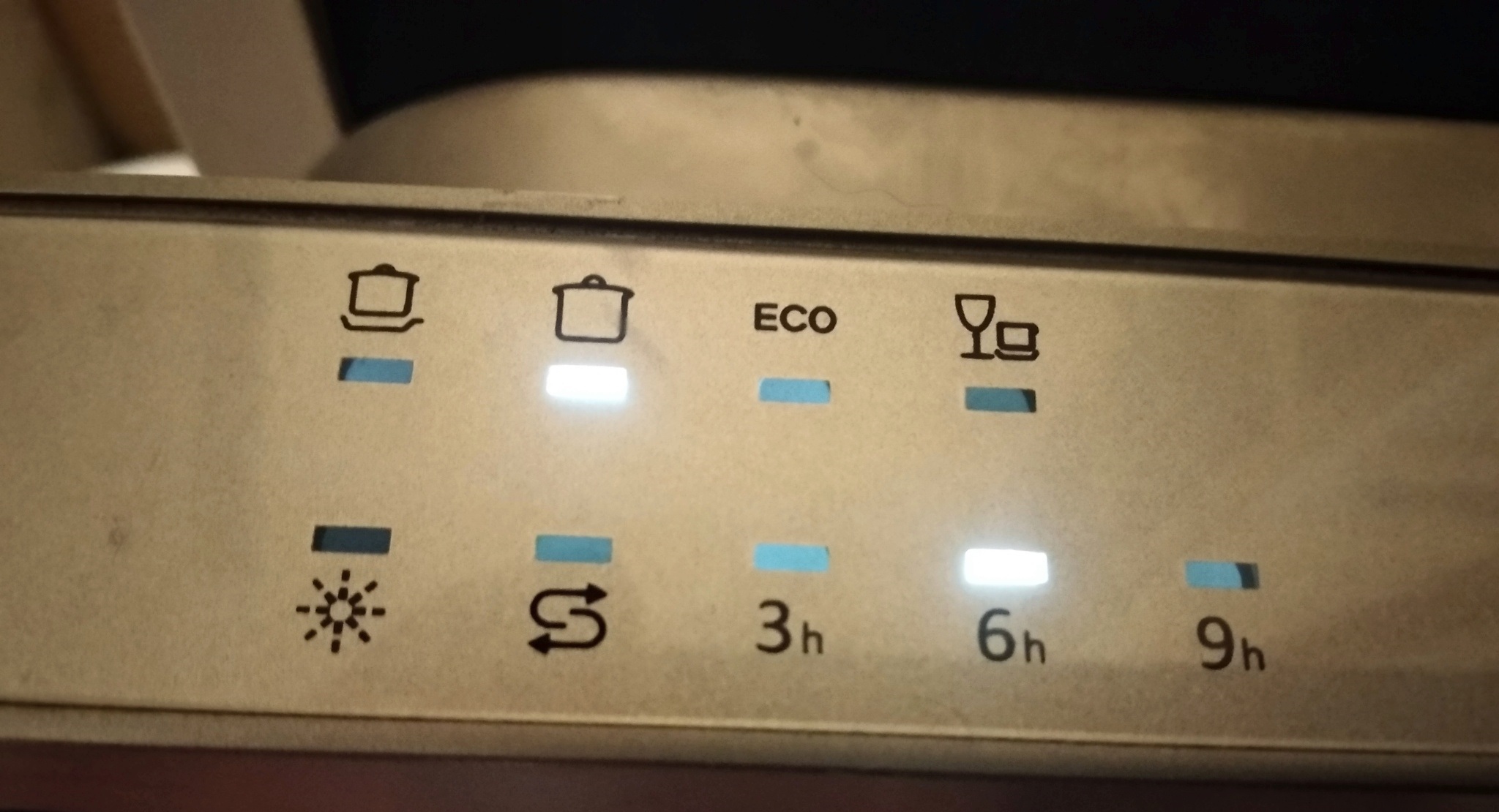 Whirlpool dishwasher icons