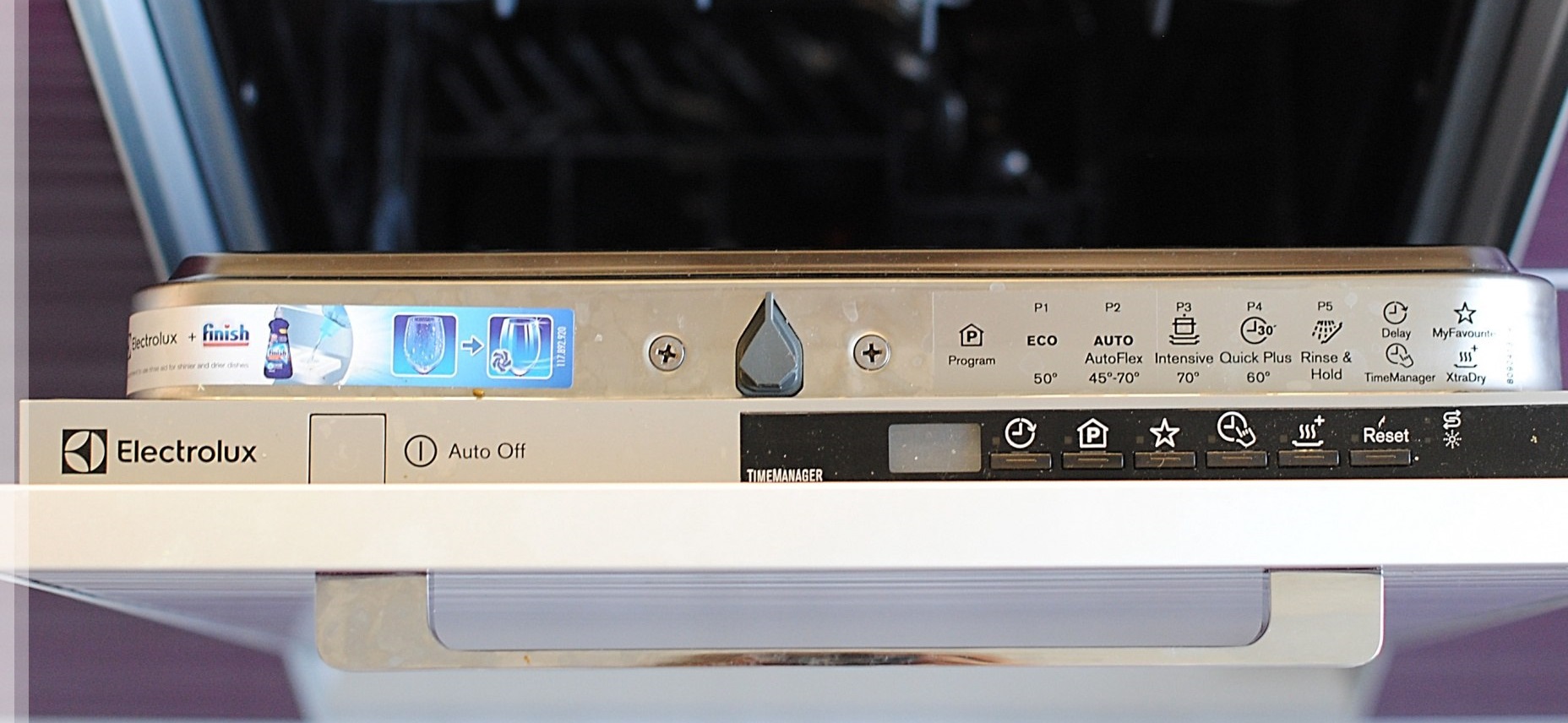 Description of Electrolux dishwasher icons