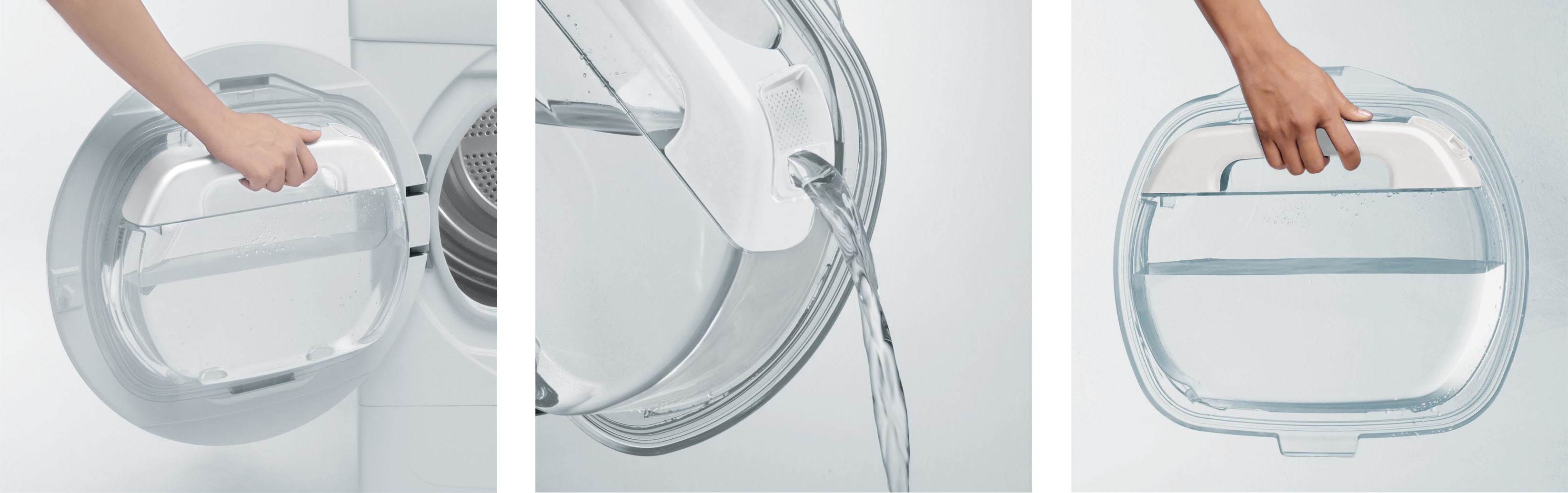 empty the condensate container in a timely manner