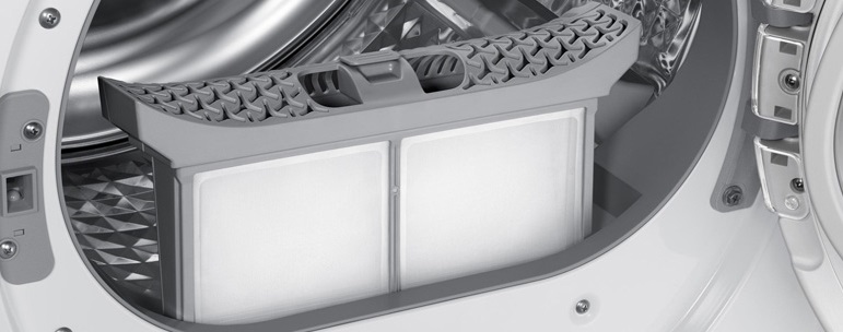 cleaning the dryer's lint filter