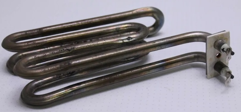 Heating element of a washing machine dryer