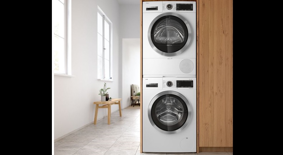 Bosch washing machine and dryer placement options