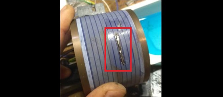 We make a copper jumper on the PMM heating element