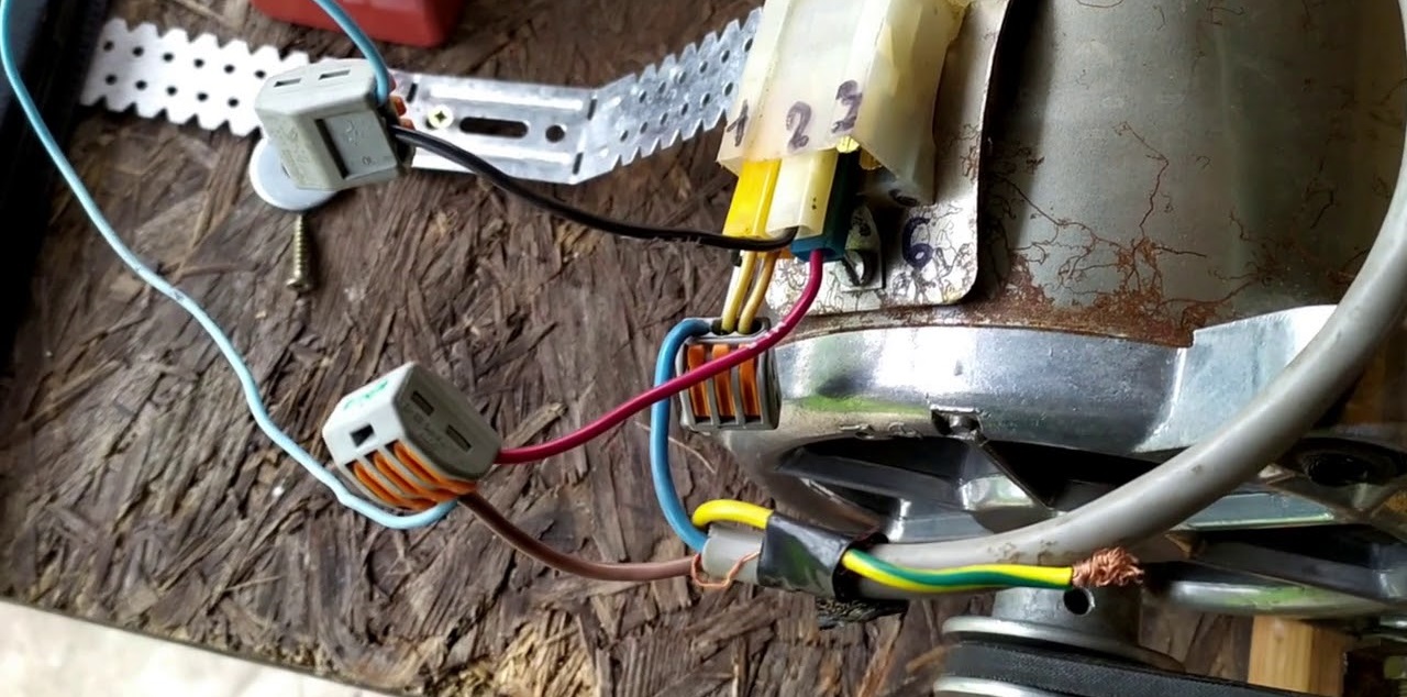 connecting the washing machine motor