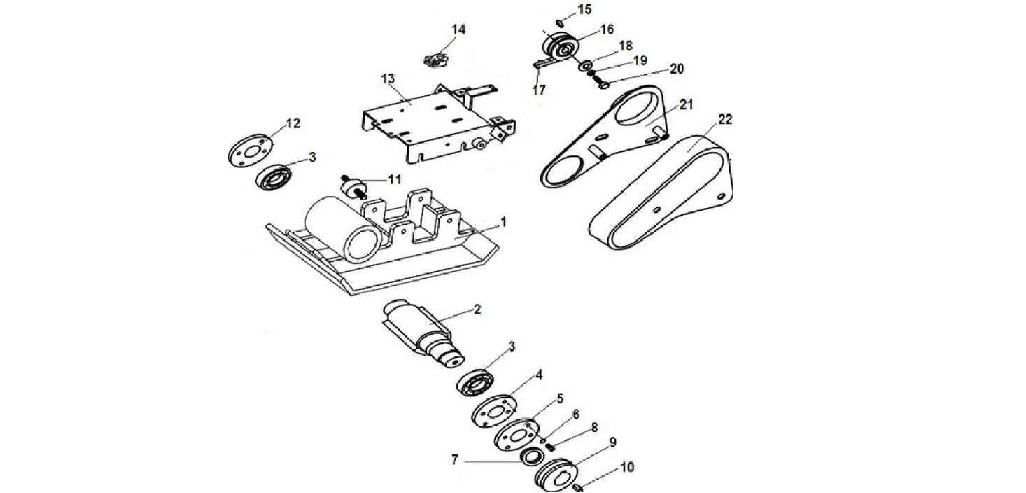 diagram of a homemade vibratory plate