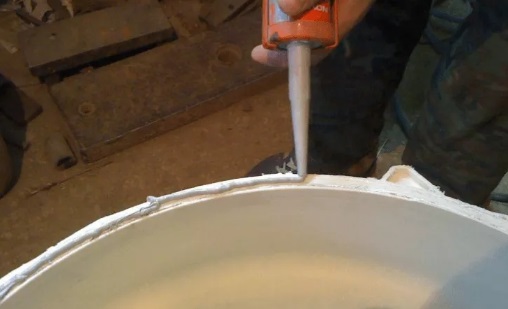 Seal the edges with sealant