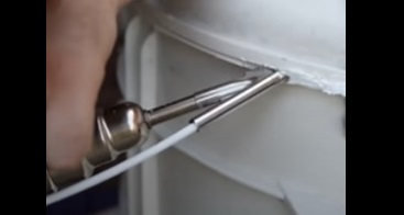 insert the rod into the nozzle and seal the tank