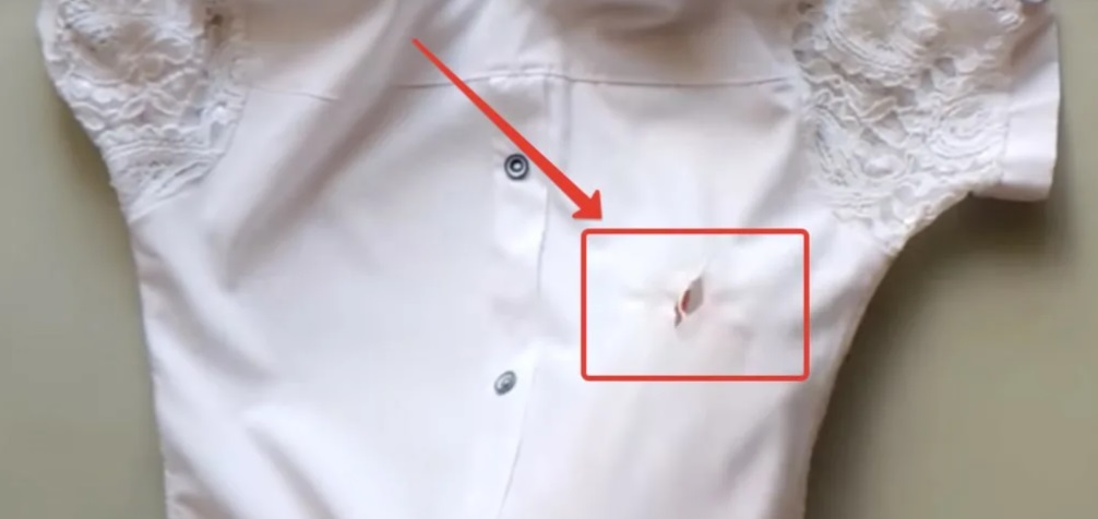 hole in clothes after washing