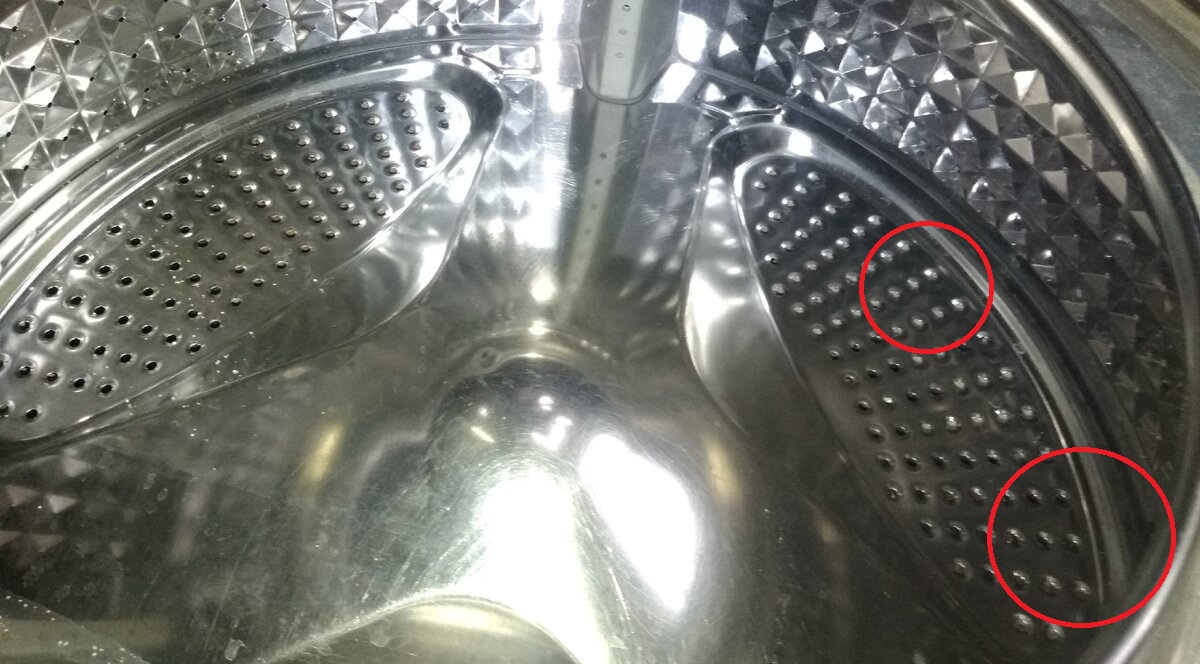 rusty drum after cleaning with rust converter