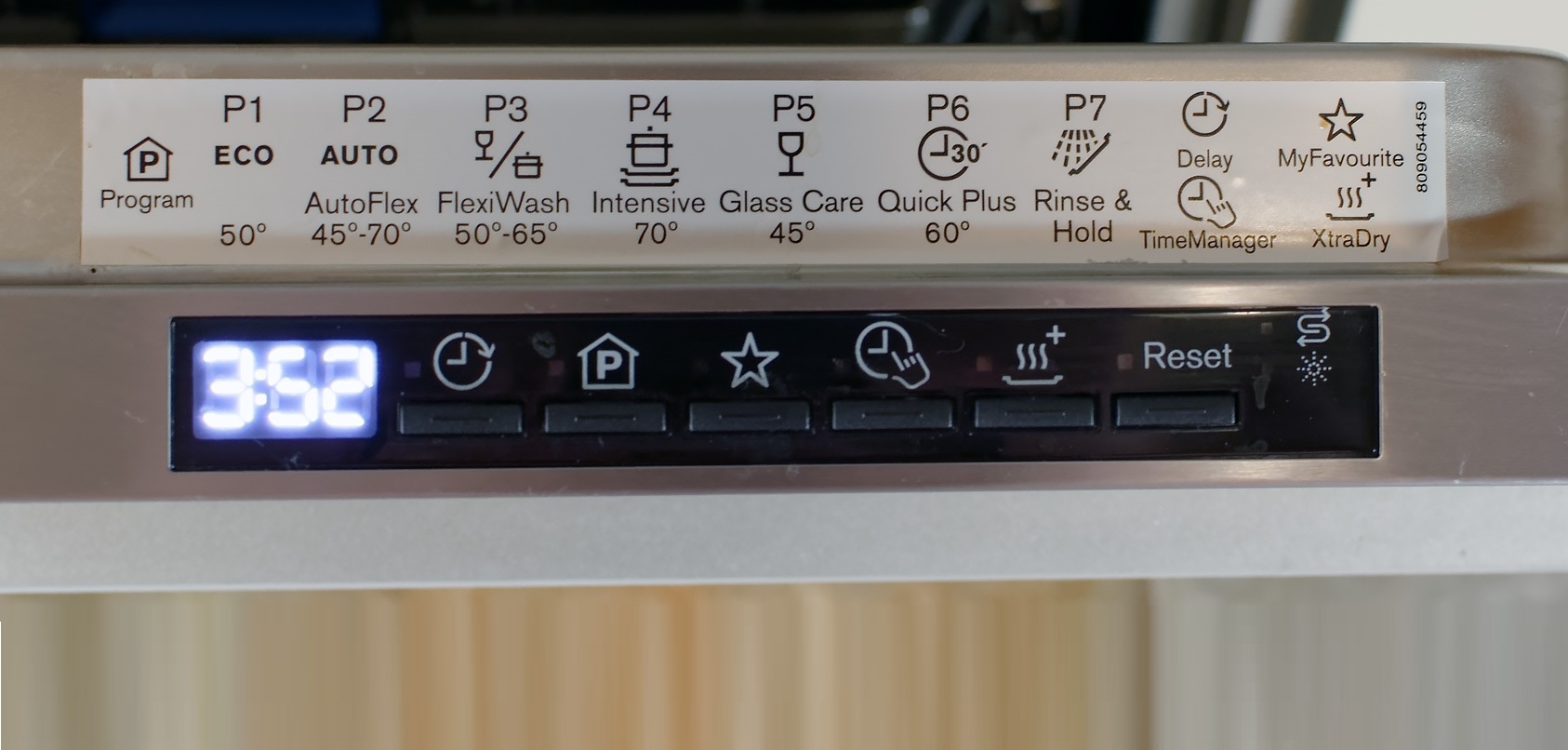 Electrolux dishwasher basic modes