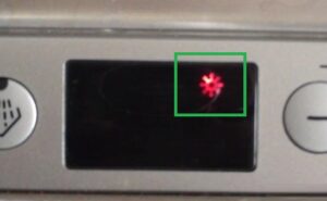 Икона на слънце на съдомиялна машина