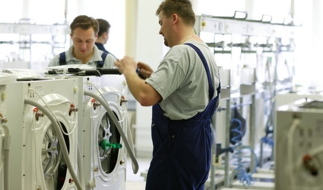 production of washing machines