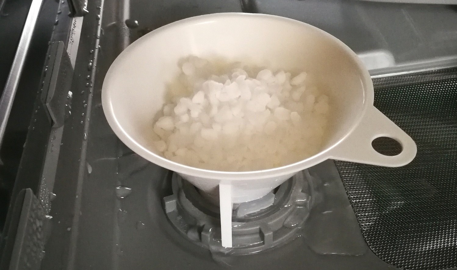 How much salt should I put in my dishwasher?