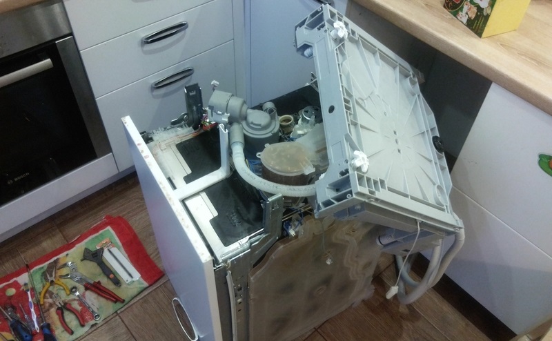 we take out the old dishwasher