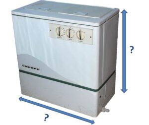 Размери на пералнята Siberia