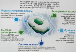 Състав на таблетките за съдомиялна машина