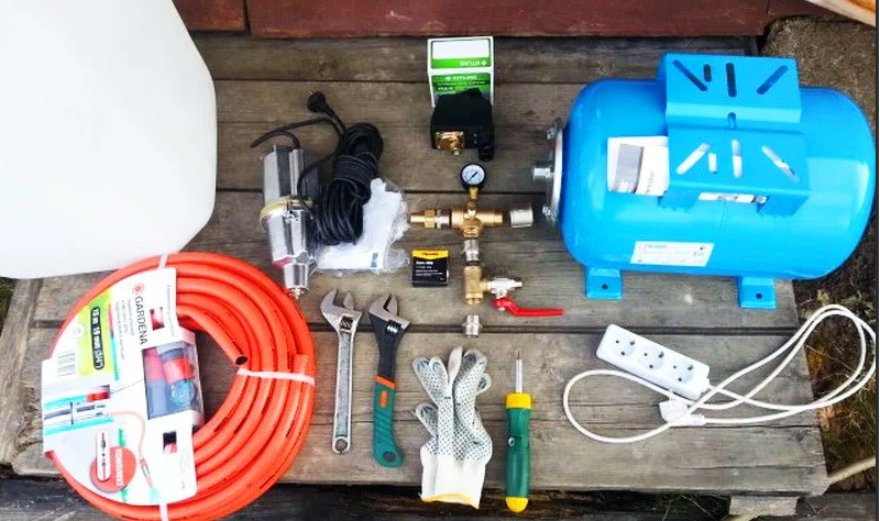 What is needed to connect a washing machine to a pump?