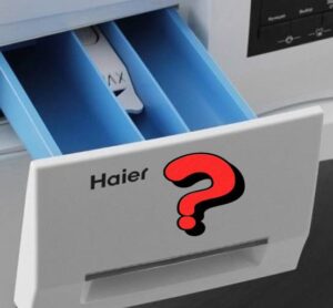Къде да сложите перилен препарат в пералня Haier