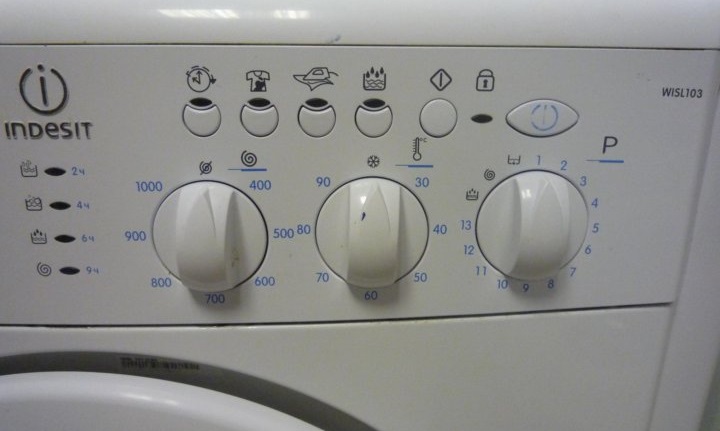 Indesit WISL103 panel