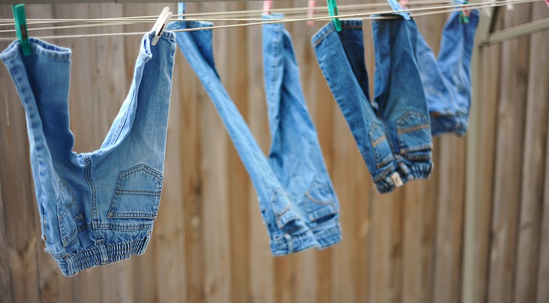 drying jeans