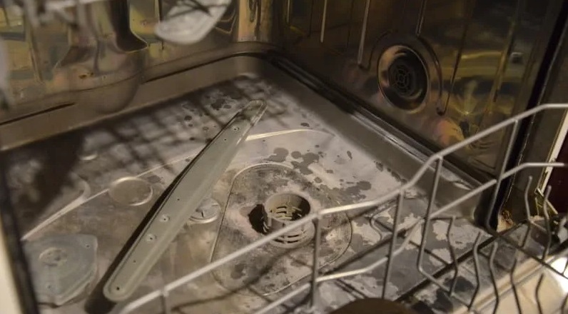 corrosion of the dishwasher washing chamber