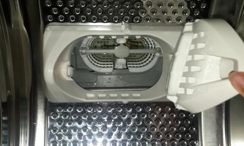 vertical machine filter in the drum