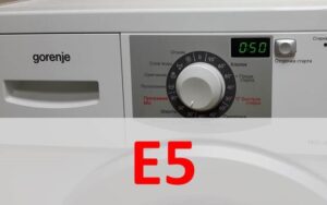 Грешка E5 на пералнята Gorenje
