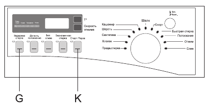 Child lock on a Haier washing machine