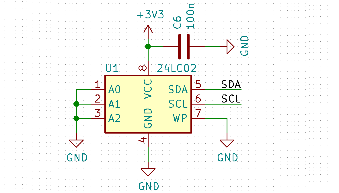 eeprom 24c08wp chip