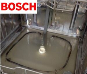Водата не се оттича от моята съдомиялна машина Bosch