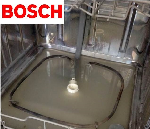 Water won't drain from my Bosch dishwasher