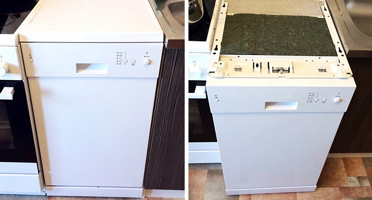 Why remove the dishwasher lid?