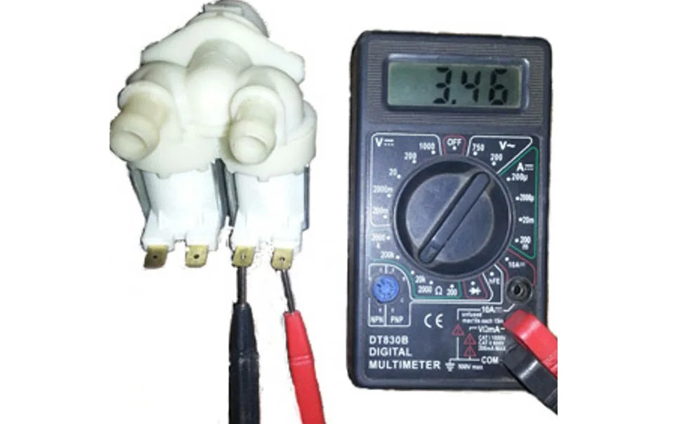 Checking the dishwasher valve