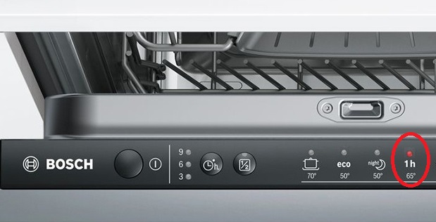 1-hour dishwasher cycle