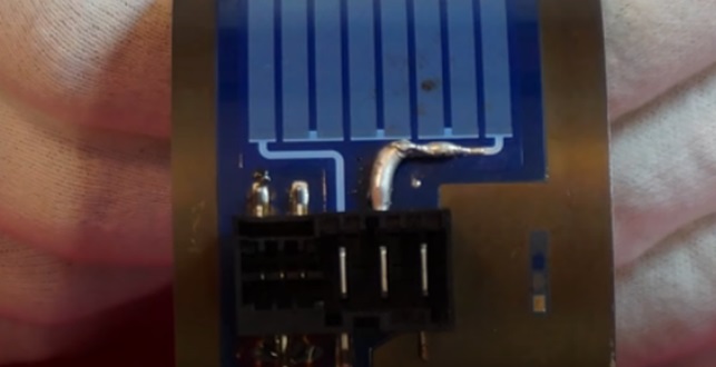 We solder the track with lead-free solder