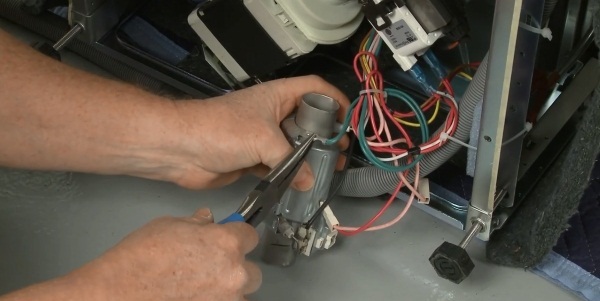 removing the dishwasher heating element