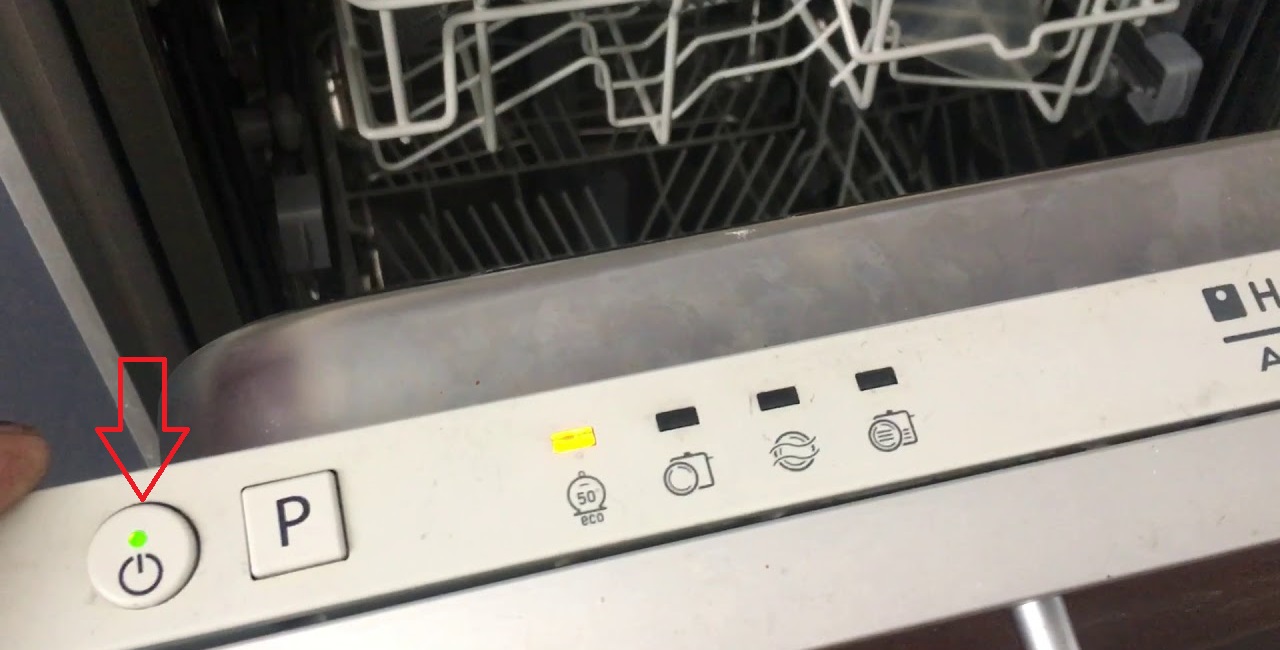 resetting the Ariston dishwasher