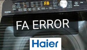Грешка FA в пералня Haier