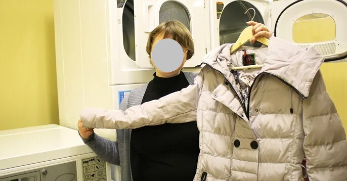 a successfully dried jacket