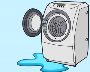 Water under the dryer