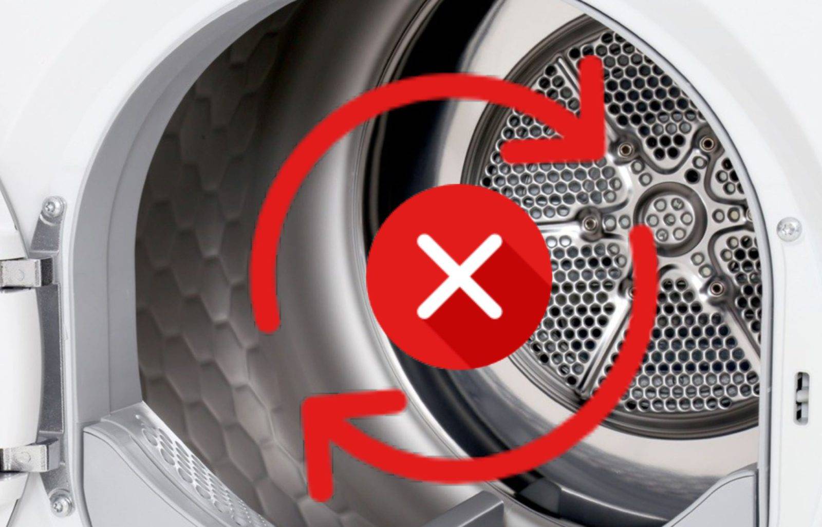 The dryer drum does not spin.