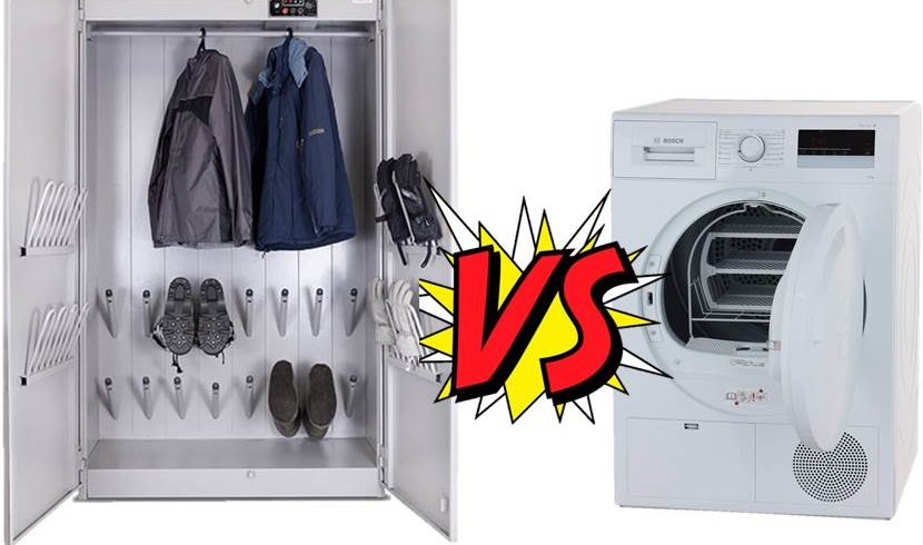 clothes dryer or drying cabinet