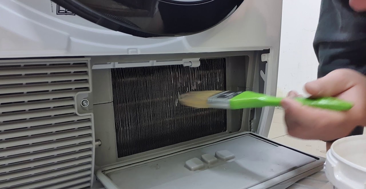 cleaning the dryer heat exchanger