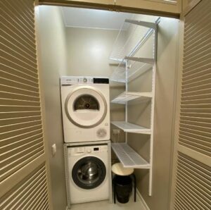Placement of a dryer in a small apartment