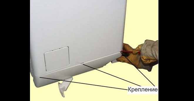 we disconnect the lower latches of the case