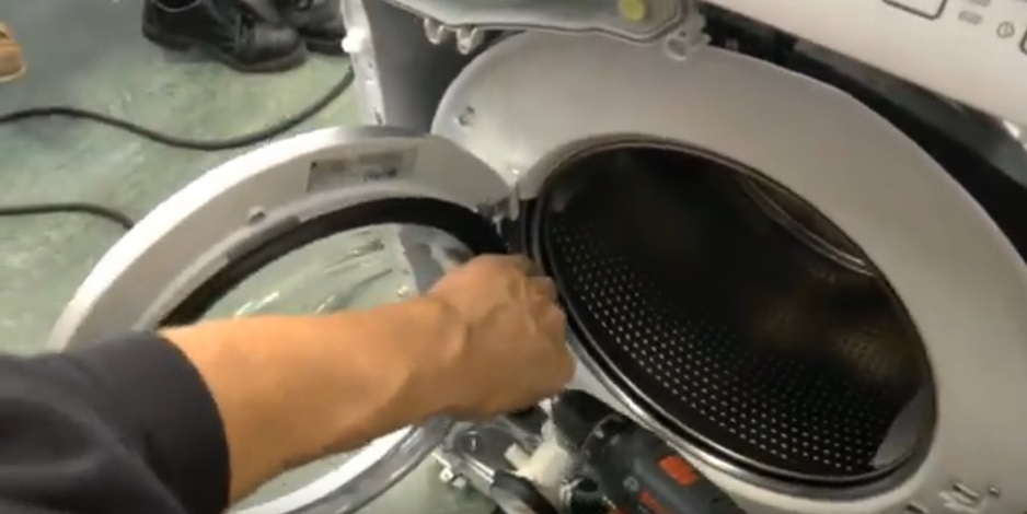 remove the machine door