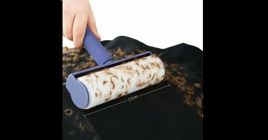 collect wool and hair with a roller