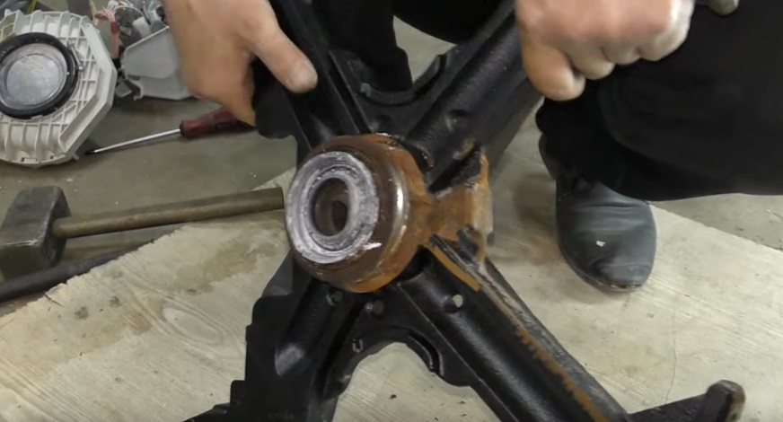 we knock out the outer and inner bearings