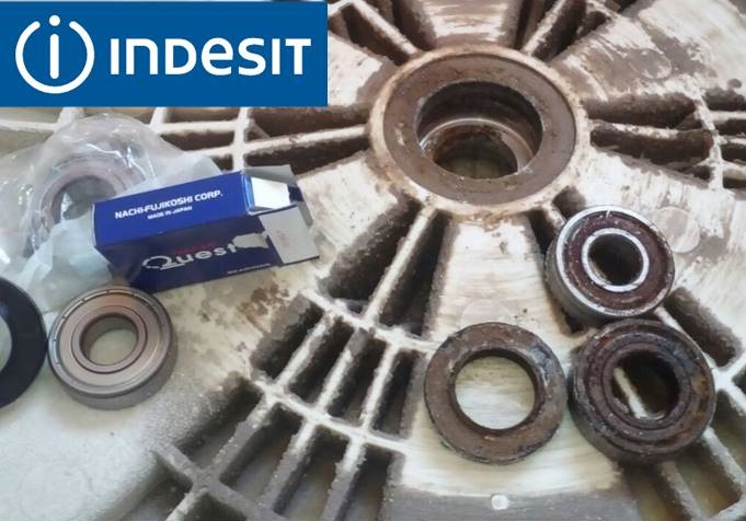 What bearings are in an Indesit washing machine?
